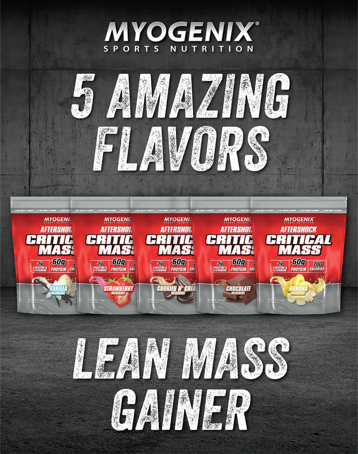 CRITICAL MASS™ GAINER – MYOGENIX Sports Nutrition